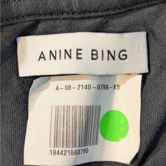 NEW NWT ANINE BING Lili Outlaws Tee Faded Black White T-Shirt - Picture 6 of 6